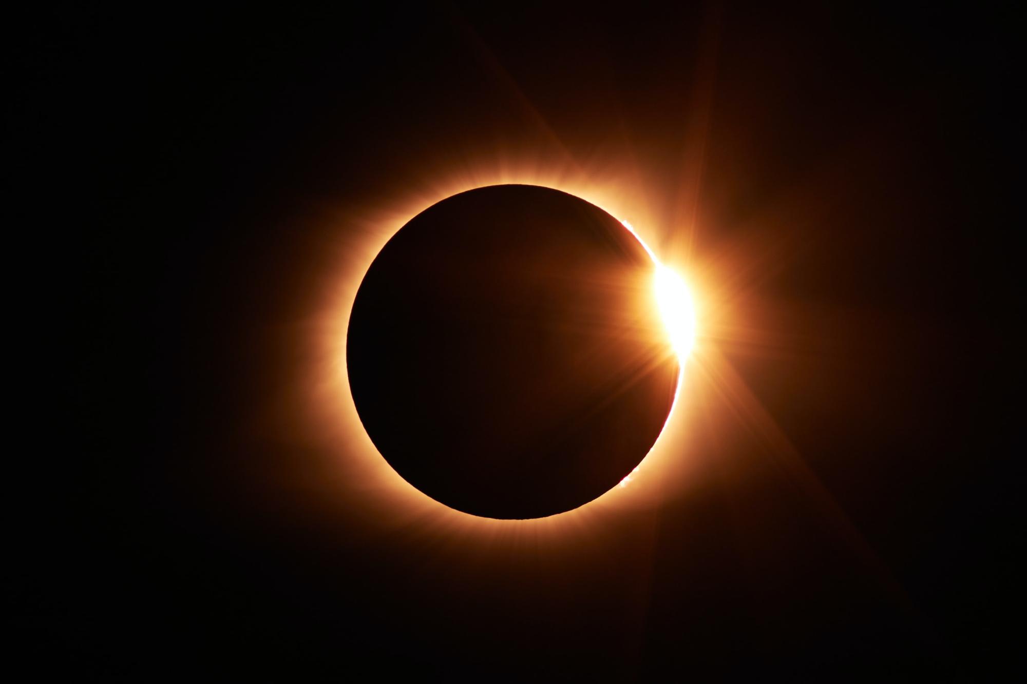 Solar eclipse image