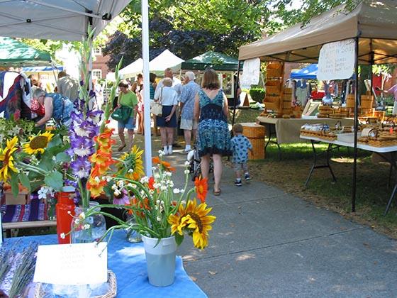 Flowers at the Westfield NY Farmers Market